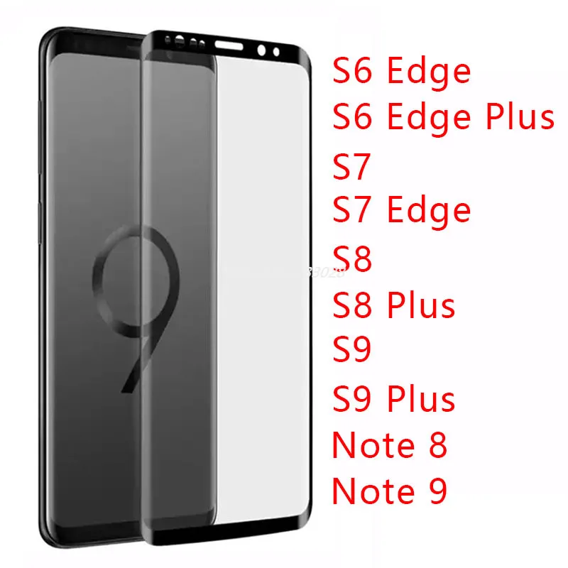 Tempered Glass for Samsung Note 9 8 S9 S8 Plus S7 S6 Edge Protective Glas Screen Protector on Galaxy Not 8s 9s 7s S 9 8 7 6 Film