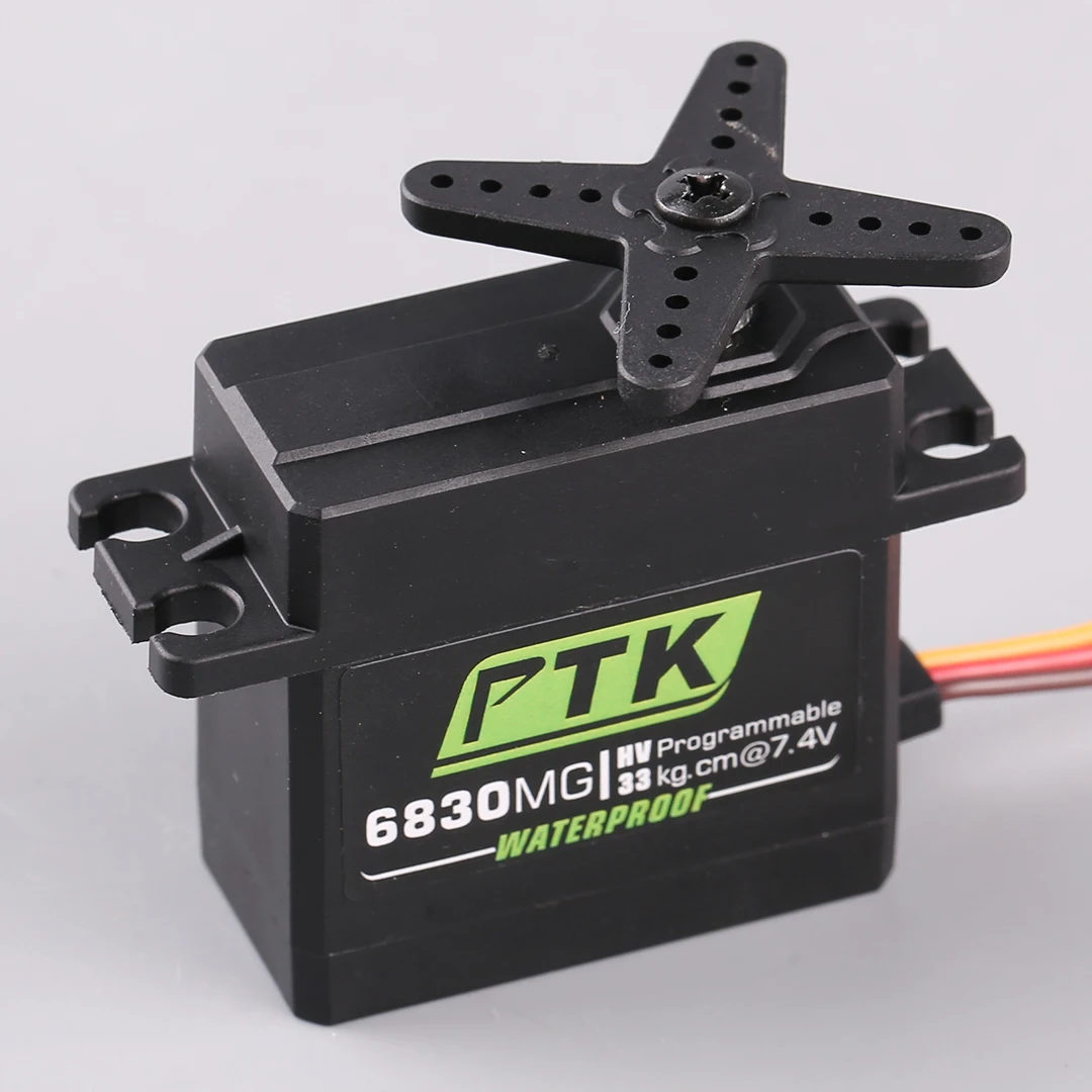 PTK 6830MG High-Pressure High-Torque 30kg RC Car Servo with Stainless Steel Gear Compatible with Futaba