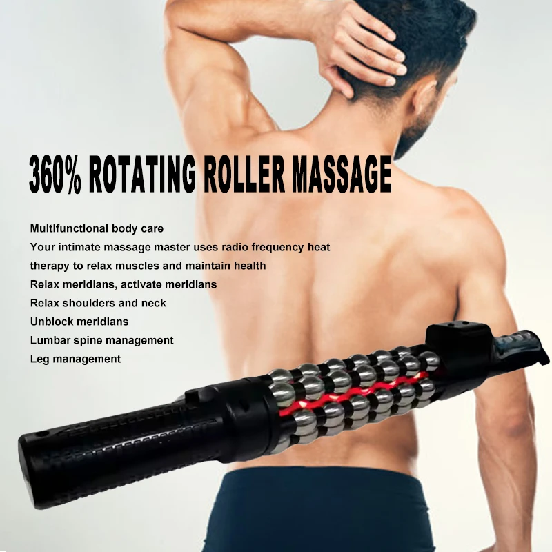 

360% Infrared Inner Ball Roller Massager Electric Rotating Drum Type Red Light Pulse Therapy Body Muscle Relaxation Equipment
