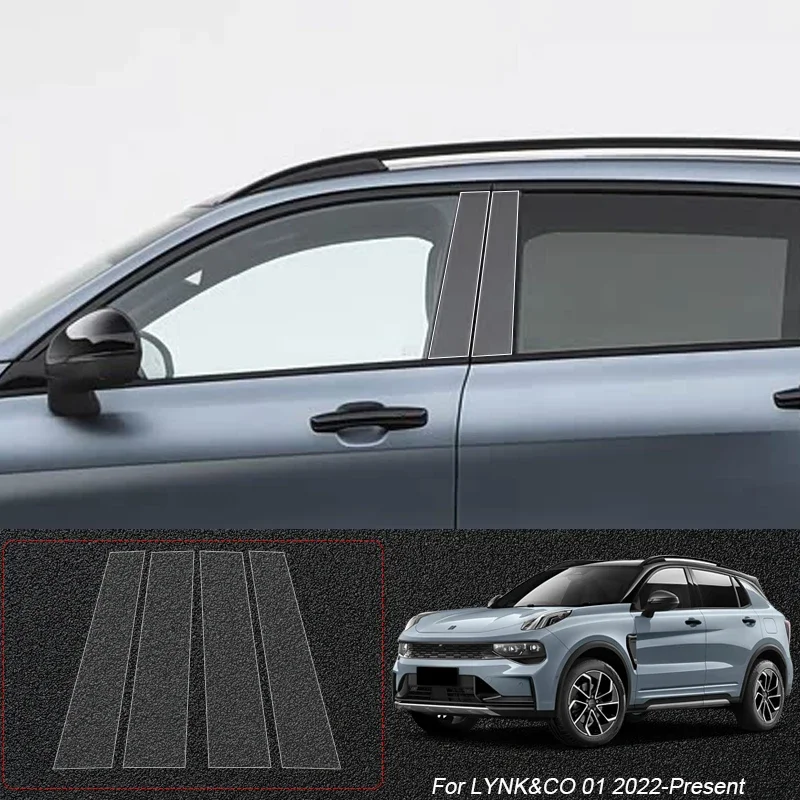 B Pillars TPU Car Protective Film Auto Window  Body Paint Sticker Accessories For LYNK&CO 02 Z20 03 05 06 07 08 09 01 900