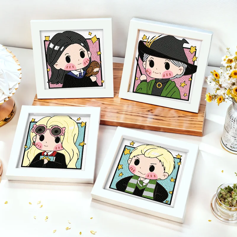 

Harry Potter themed Q-version 5D diamond painting DIY Cartoon With Frame New Arrival Kids Gift Home Decor