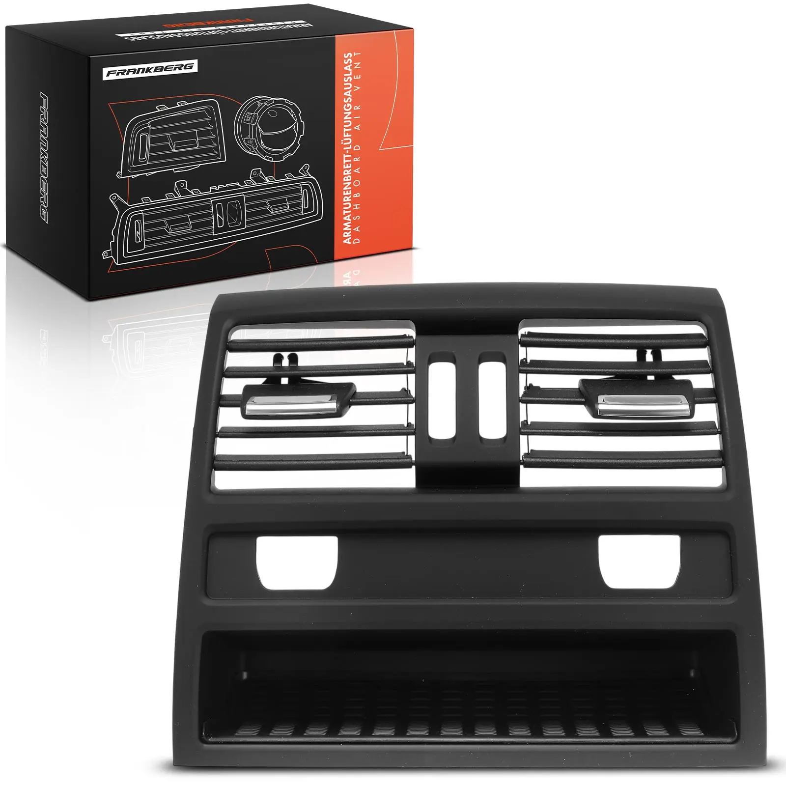 Frankberg 1x luchtmondstuk dashboard achter midden voor BMW 5-serie F10 F11 2009-2017 64229158312