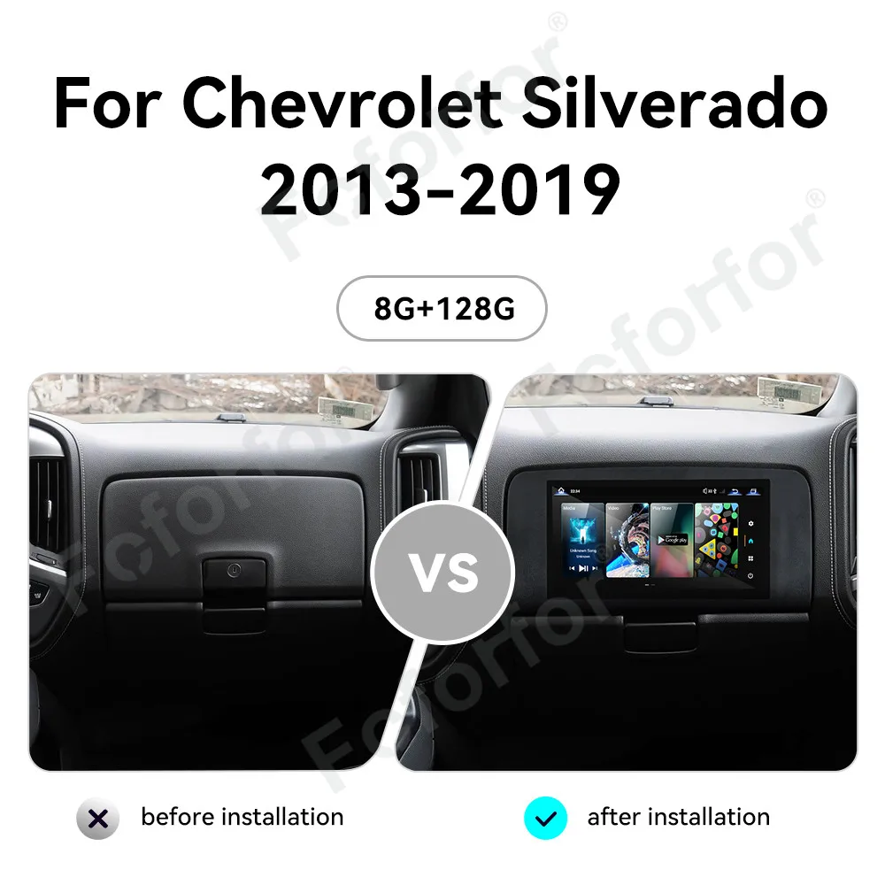 US Stock Android 15 Car Passenger Screen For GMC Denali Silverado Tahoe 2013-2019 11.6