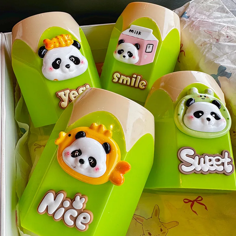

Creative Panda Pen Holder INS High Aesthetic Value Student Gift Plastic Craft Office Desk Bookroom Decoration Storage Ornaments