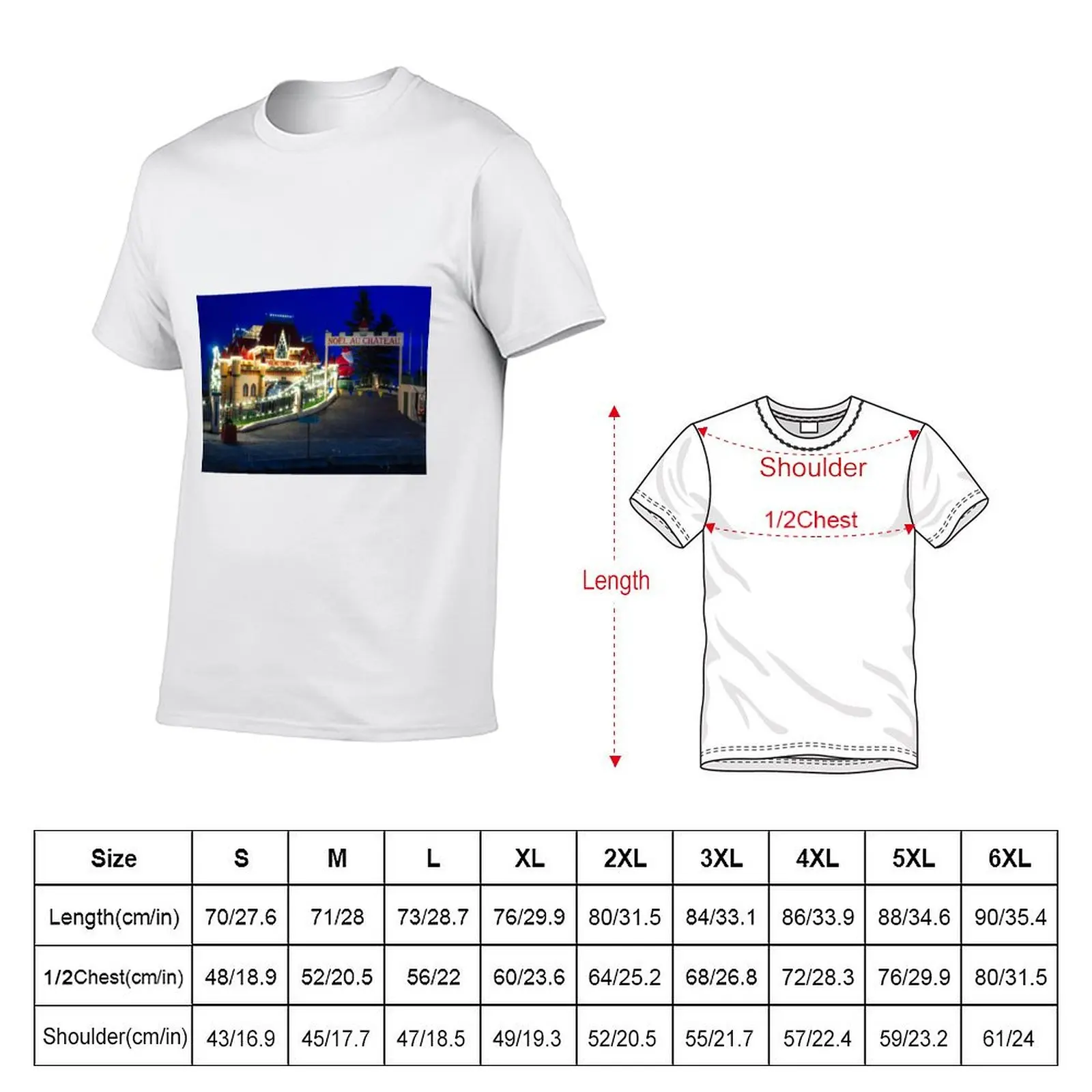 Noel Au Chateau T-Shirt man t shirt cotton high quality t shirts for man slim fit T-Shirt
