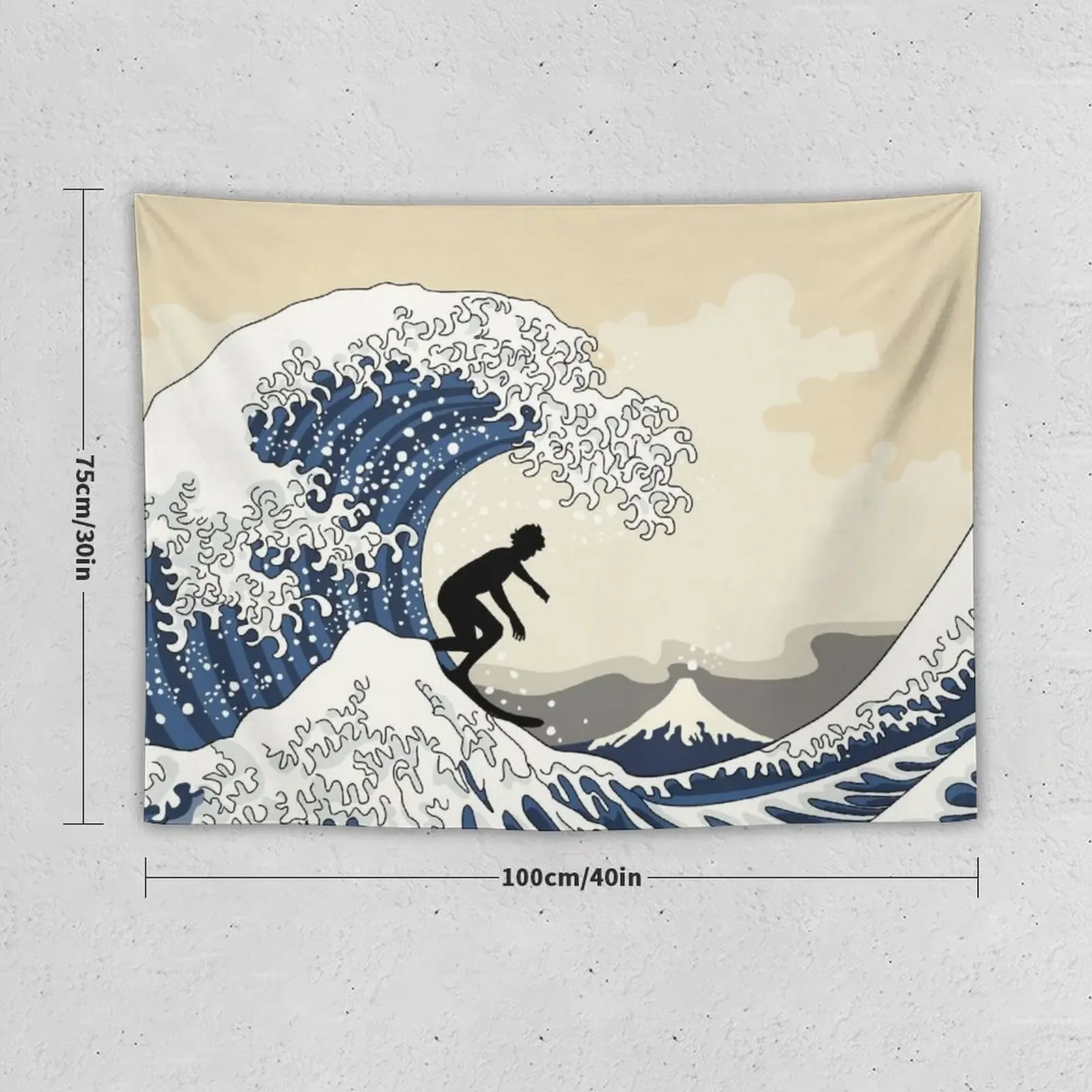 The Great Surfer of Kanagawa Tapestry Wall Decor Hanging Wall Mural Wall Hanging Tapestry