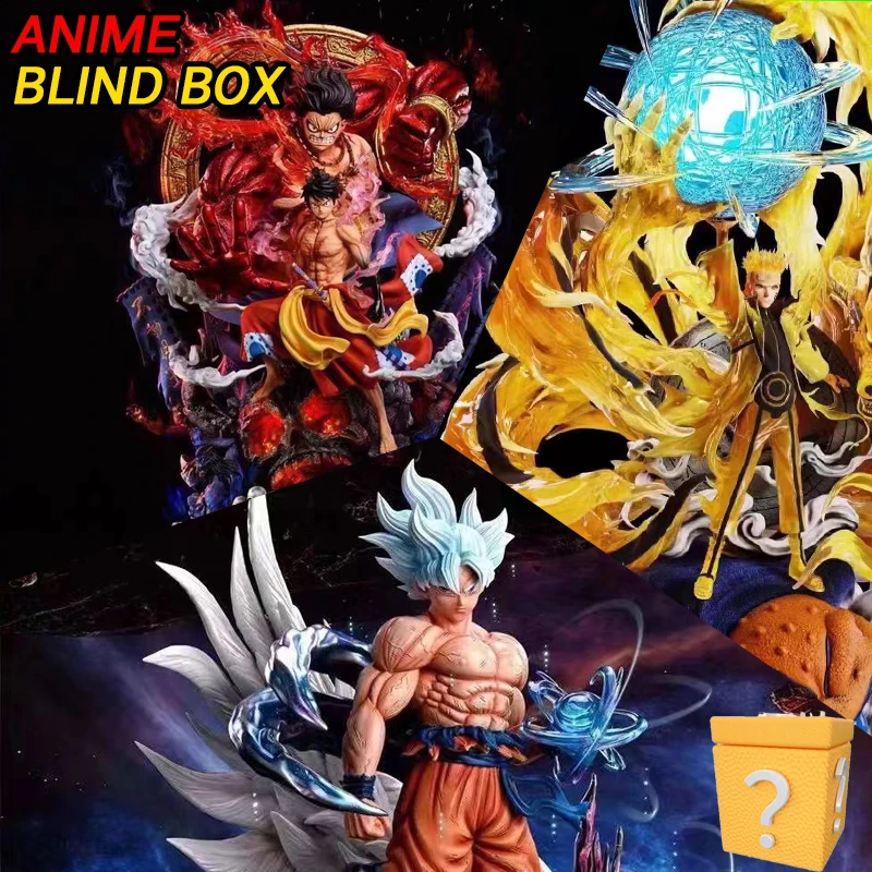 Anime Blind Box Naruto One Piece Dragon Ball Action Figure Verrassingscadeau Speelgoed PVC Model Pop Willekeurige stijl Collectible voor Otaku