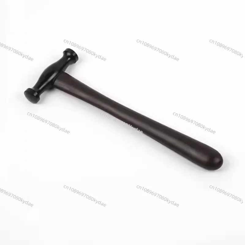 High-End Massage Hammer Small HRC52 45# Steel Portable EDC Mallet with Ebony Handle Head Diameter 16MM
