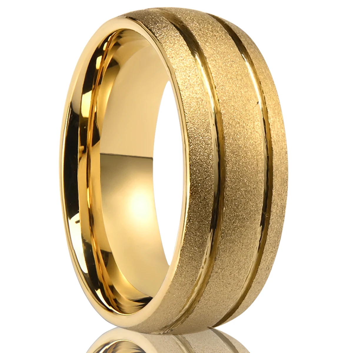 

High quality 8MM tungsten ring for man anillos bague homme pareja de compromiso fashion jewelry wedding bands engagement rings