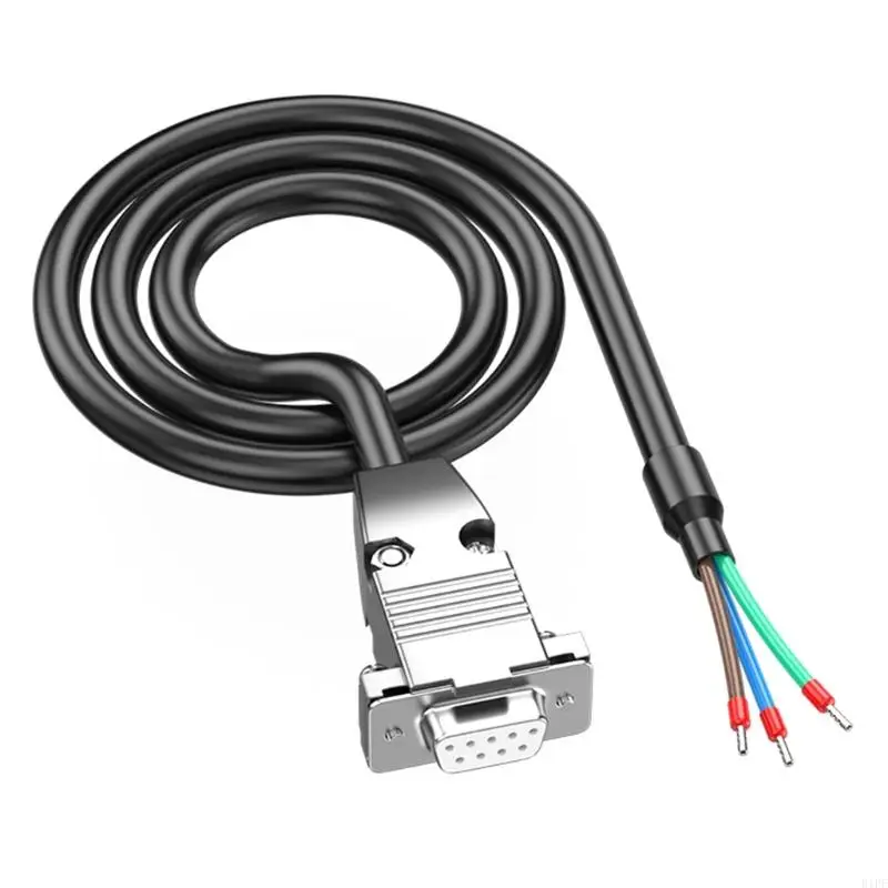 E1PF DB9port RS485 Serial Communication Cable Metal Shell Shielded Fast Speed Data Transfer Perfect for PLC Industrial Equipment