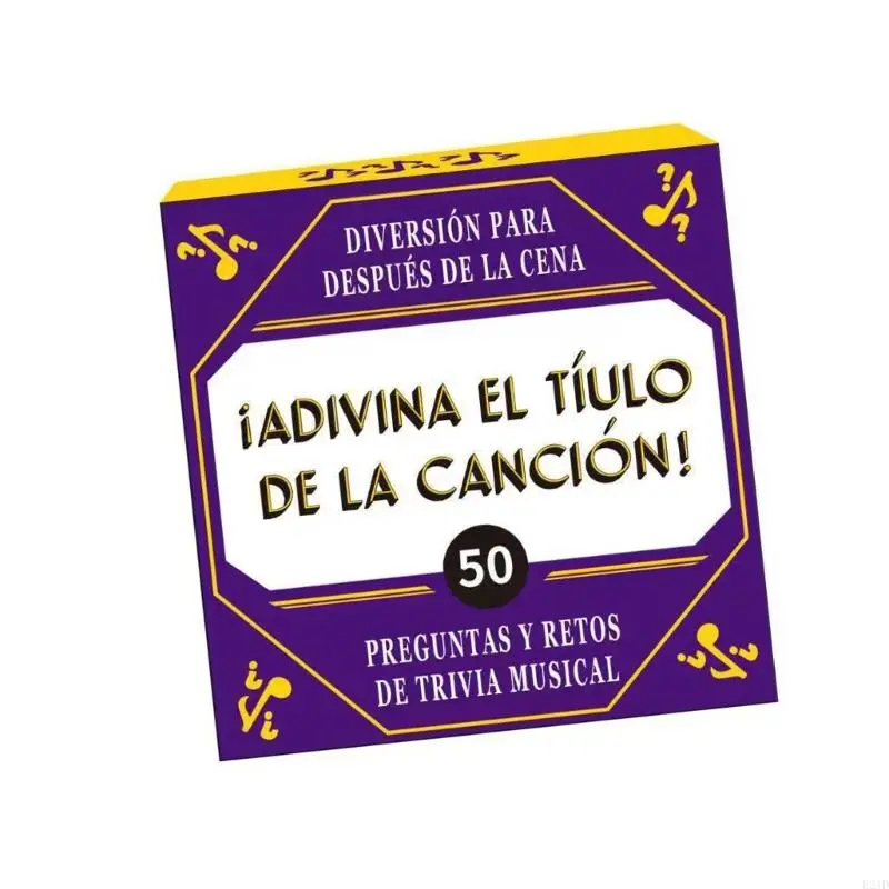

50Pcs Miniature Spanish Language Flash Cards Word Guessing Game for Kids Adults
