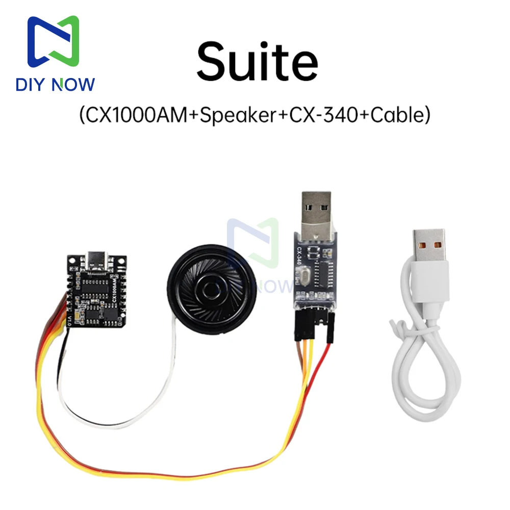 CX1000AM وحدة الصوت المسلسل Mp3 وحدة رقاقة الصوت رقاقة واحدة التحكم الزناد البث الصوتي نوع-C وحدة صوت مخصصة