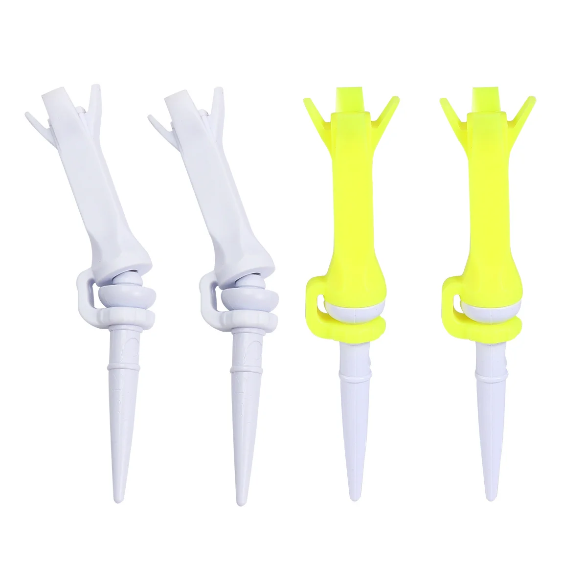 

4Pcs Golf Tees Plastic Ball Nails Strong Lightweight Training Aid Practice Tools Sports Accessories for Lovers Fun Gift Idea