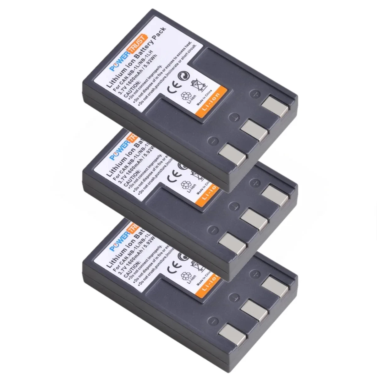 1600mAh NB 1LH 1L Bateria NB-1L NB-1LH nb1lh nb1l Battery for Canon PowerShot 100 S110 ELPH S110 S200 S230 S300 S330 S400 S410