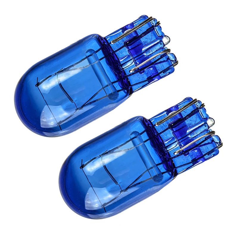 2xw21 5W T20 580 Dual filamen Sidelight 7443 Super putih HID bohlam Xenon 6000k