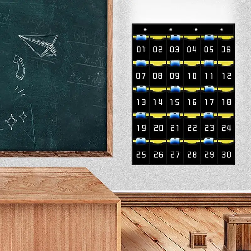 Schule Handy Lagerung Wand Tasche Diagramm Nummerierte Kleinigkeiten Organizer Tasche Tür Hängen Tasche Zeug für Taschenrechner Stifte Schlüssel