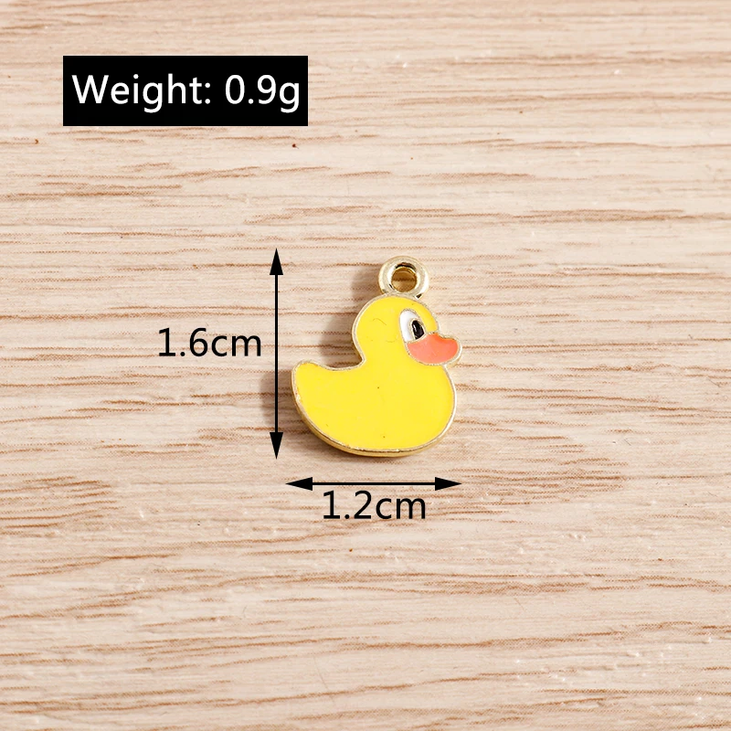 Tusember 10 Stück Tier-Anhänger, niedlicher Emaille-Frosch, Ente, Elefant, Pinguin, Charms für Schmuckherstellung, Ohrringe, Halskette, Zubehör – Detail 23