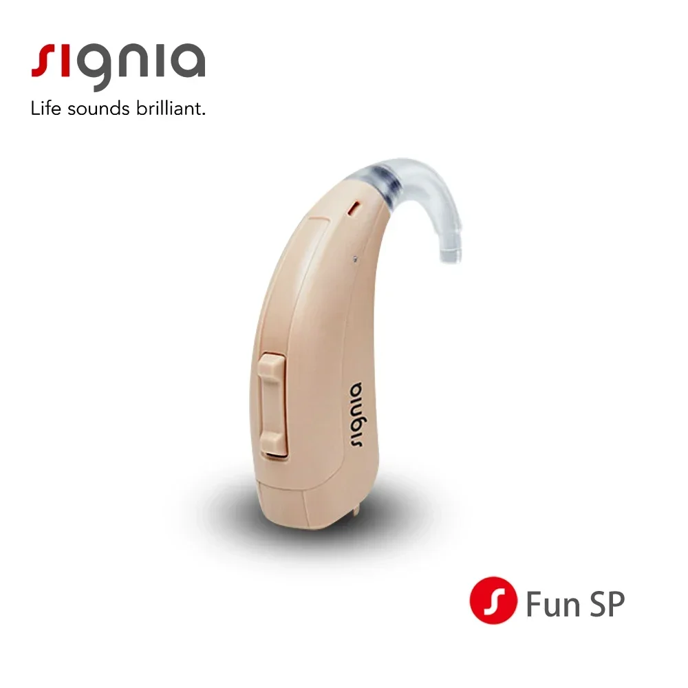 Signia Fun SP audífonos de alta potencia para personas sordas, audífonos de dígitos de 4/6 canales, cancelación de ruido, amplificador de sonido más antiguo