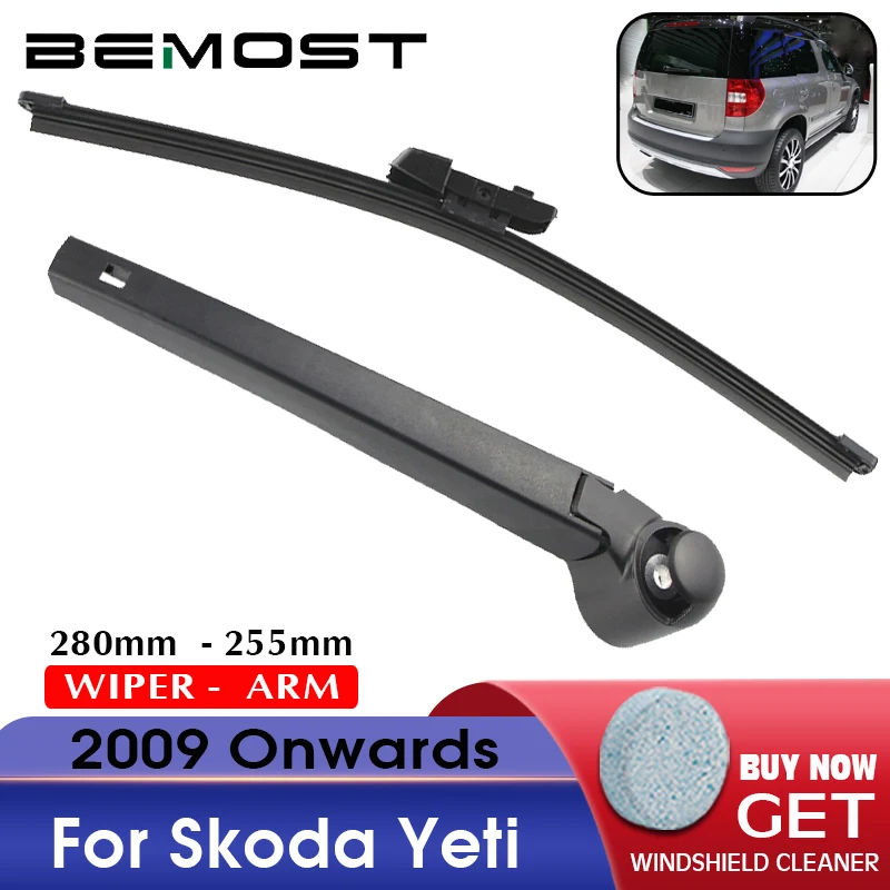 BEMOST Auto Car Rear Window Windshield Wiper Blade Arm Soft Natural Rubber For Skoda Yeti 280MM Hatchback Year From 2009 To 2018