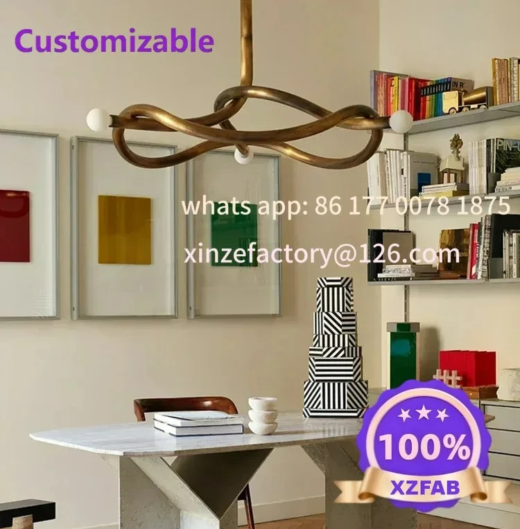 

New Modern Design Chandeliers Textured Understated Luxury Home Decoration LED E27 Dimmable Lightings for Dining Room
