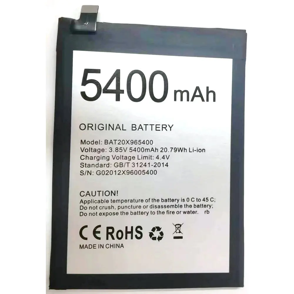 New BAT20X965400 Replacement Battery For DOOGEE X96 Pro Mobile Phone