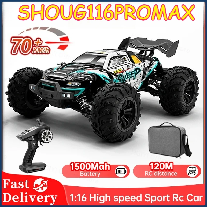 

SHOU116PRO MAX 1:16 70KM/H High Speed Drift Racing SG116 MAX 4WD RC Car Off Road Car Monster Truck Toys For Kid Gift