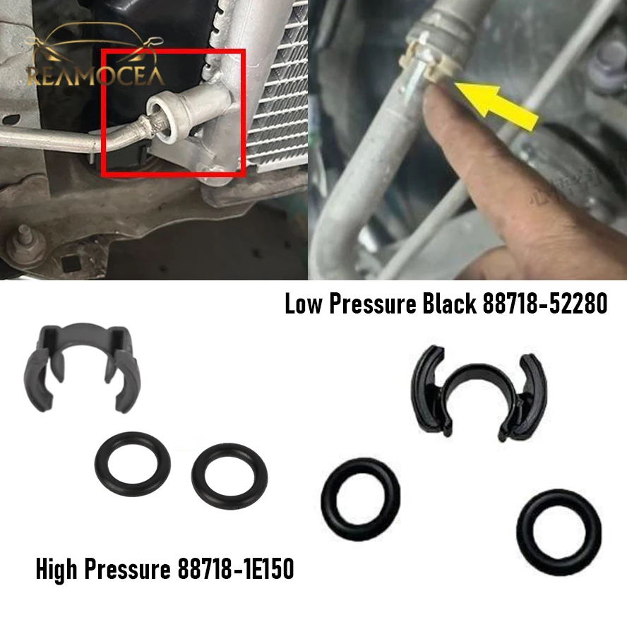 

Reamocea 3Pcs 88718-52280/88718-1E150 A/C Condensor Hard Line Lock Clamp Clip For Toyota C-HR Levin Camry Corolla Highlander