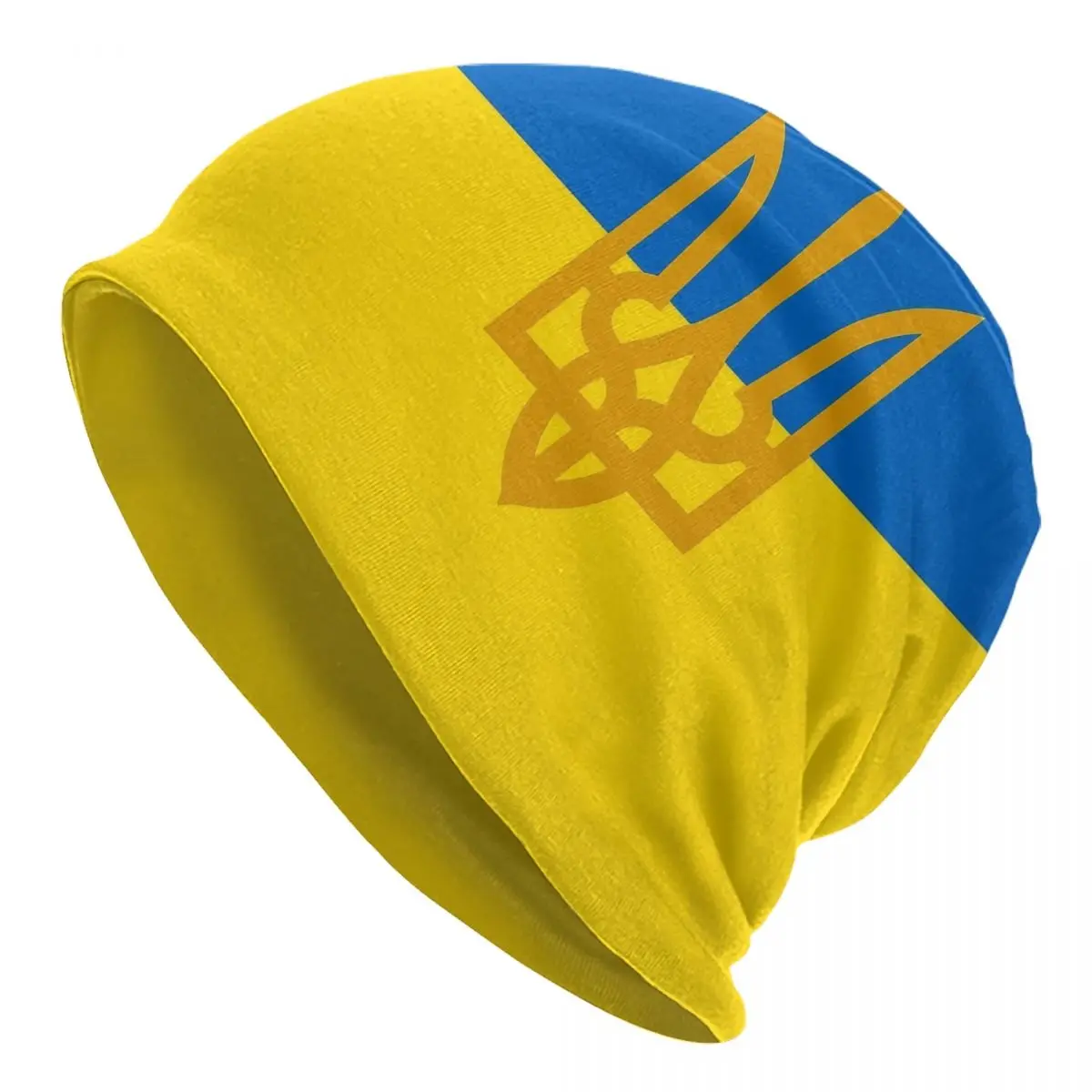 Ukraine Presidential Flag Bonnet Hat Knit Hat Autumn Winter Outdoor Ukrainian Skullies Beanies Hats Unisex Warm Dual-use Caps