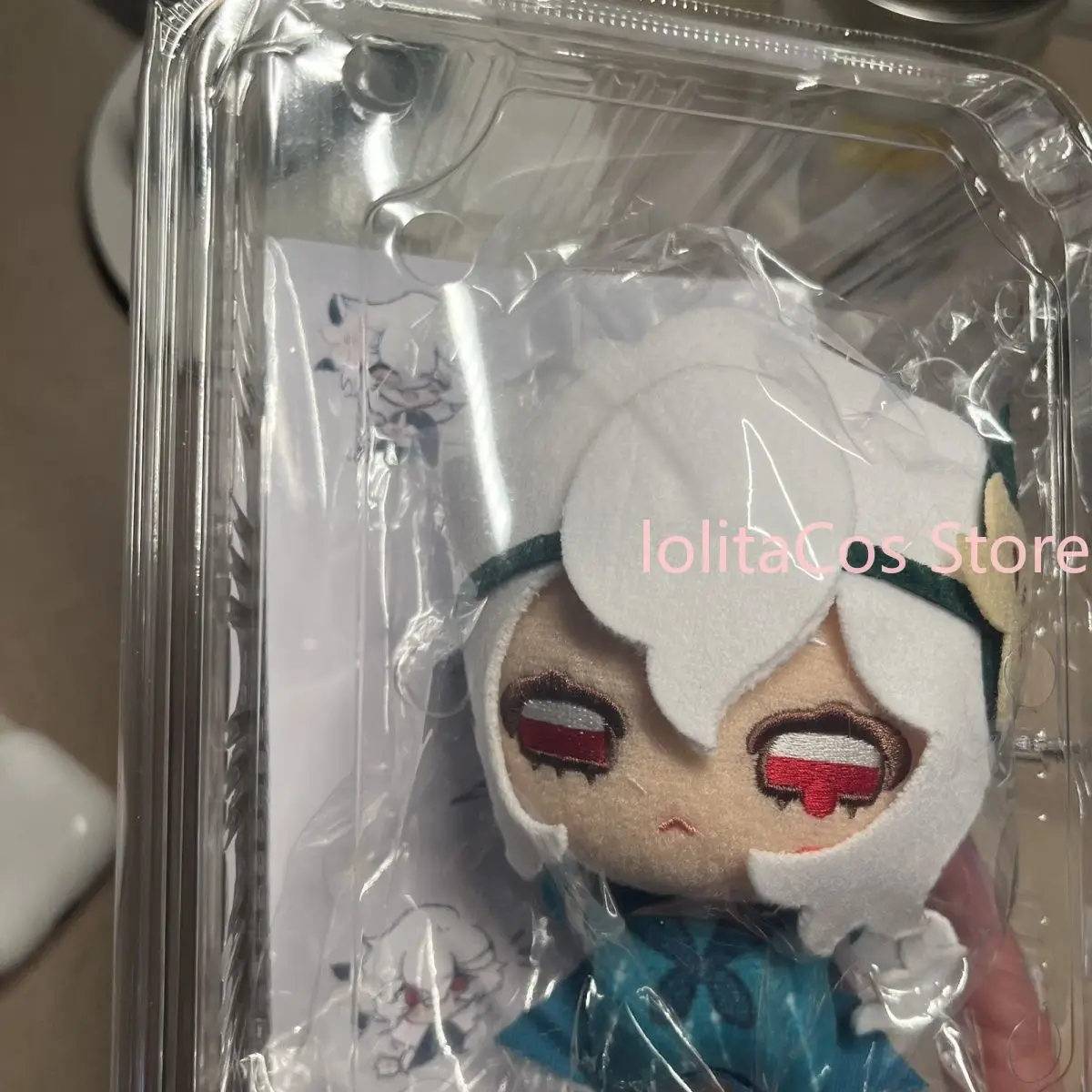

10cm White Lily Cookie Cookie Run: Kingdom Anime Plush Doll Stuffed Toys Keychain Bag Charm Pendant Gift Cosplay Cotton Figure