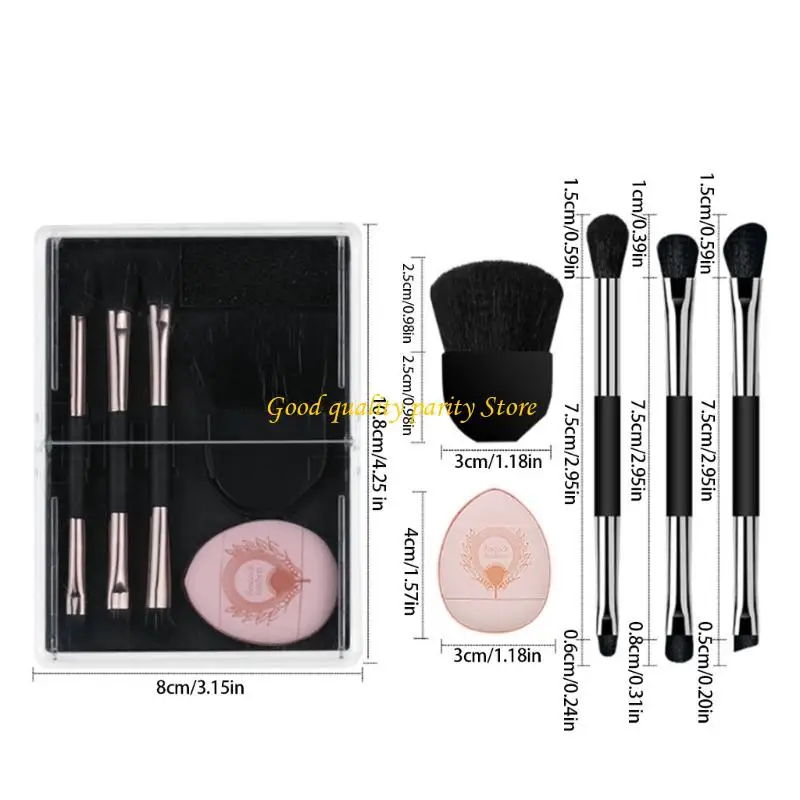 M4YA Makeup Brushes Set Powder Corceler Shadows Brush Ensemble poudre Pouffle