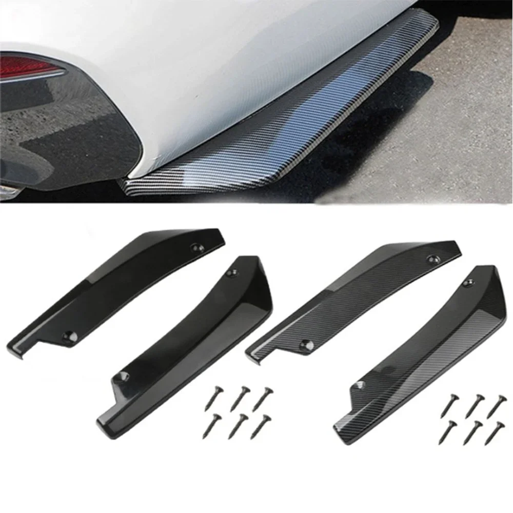 STONEGO Auto vorne hinten Stoßstange Streifen Lip Spoiler Diffusor Splitter Kratzschutz Kohlefaser Winglets Seitenschweller Verlängerung