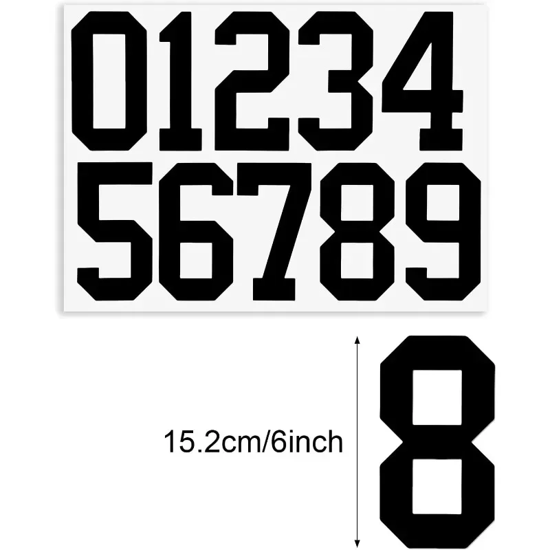 Number 0123456789 Mailbox Numbers Stickers Car Trash Bin Waterproof Vinyl Decals DIY Number Address Garbage Container Stickers