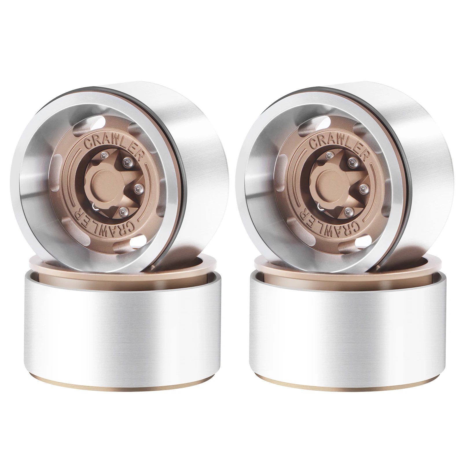 

Дисковый обод колеса DashRC 1,9 дюйма, алюминиевая ступица колеса с отрицательным смещением 5,5 мм для 1/10 RC Crawler SCX10 TRX4 TRX6 VS4-10 GEN7 GEN8