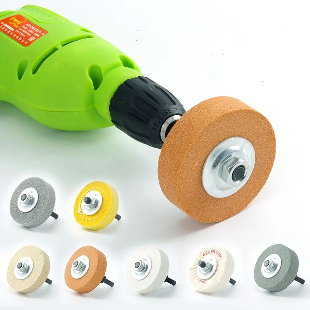 1Pcs 75mm Abrasive Polishing Machine Cotton Rotating Tool Grinding Wheel Grinding Disc Polishing Pad Grinder