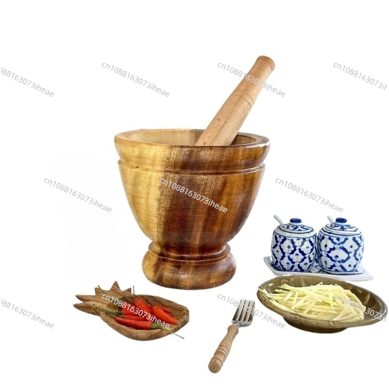 Wooden barrels, commercial wood mortar bowls, household crushing tools