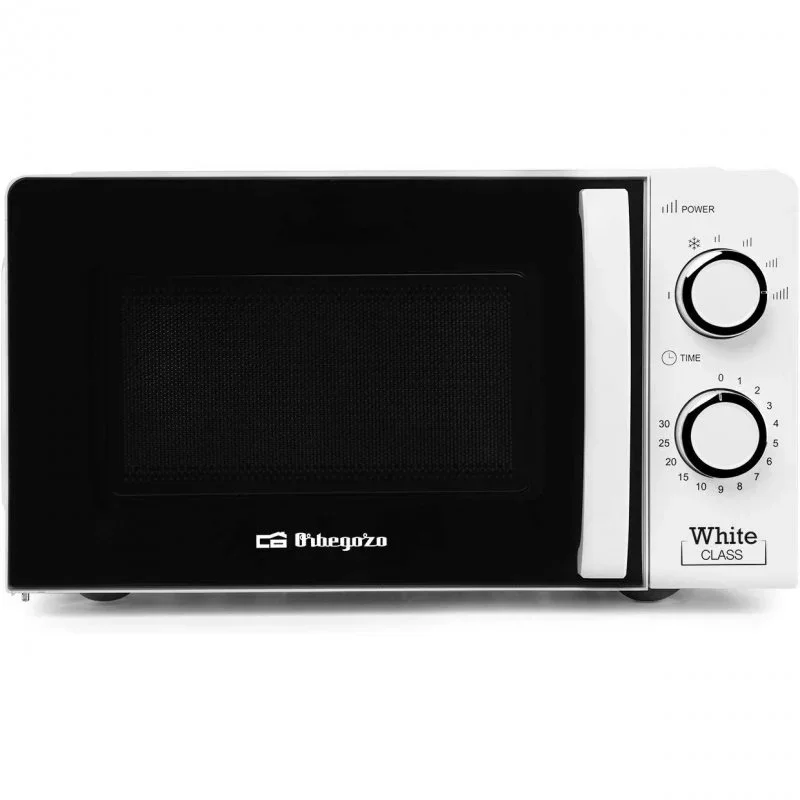 Microwave ORBEGOZO with 20 litres capacity and 6 levels of operation, 30-minute timer, 700 W