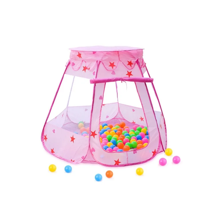 Ozean Ball Pool Prinzessin Haus faltbare Spiel sechs Seite Stern Zelt Indoor und Outdoor Spielhaus Kinder Zelt Spielzeug