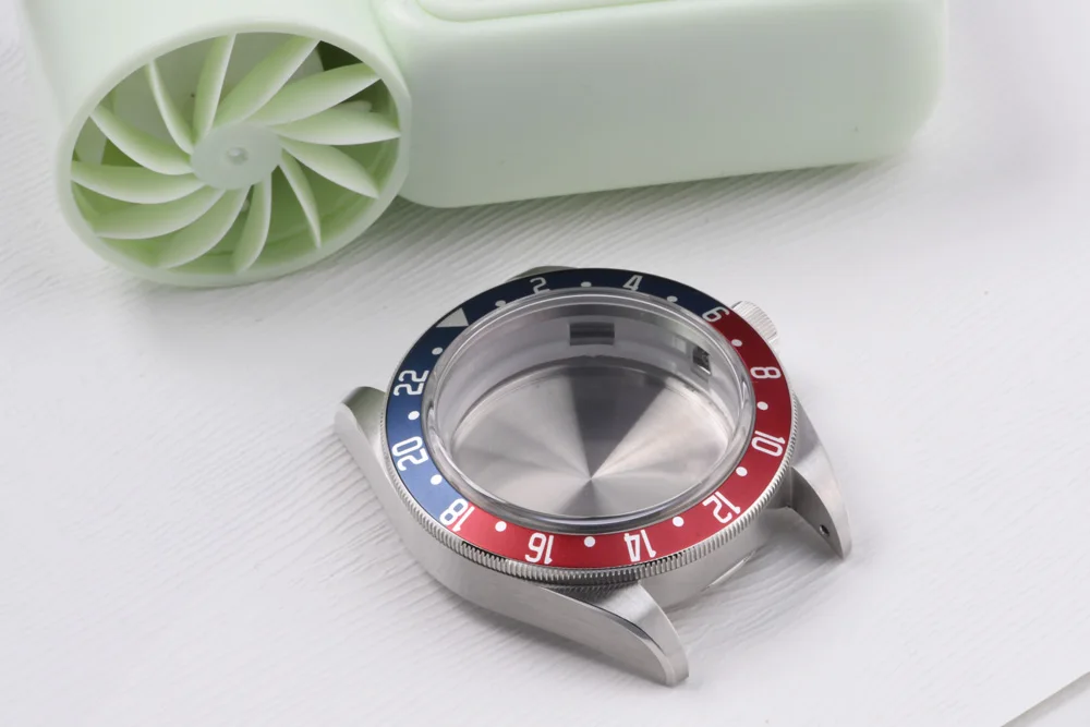 GMT-Uhrengehäuse, 200 m, 31,5 mm Zifferblatt, 316L-Edelstahl, Saphirglas, Taucheruhrengehäuse für NH34-Automatikwerk, Zubehör – Detail 4