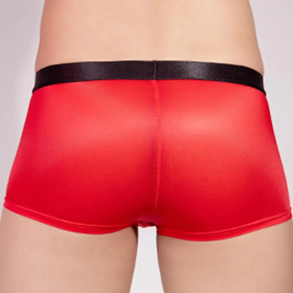 

For Home For Men Smooth Boxer Panties Men Shiny Shorts Light Blue All Season Brand New High Stretch Nylon Fabric