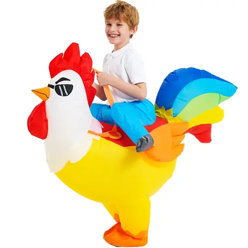 Child Kids Mascot Dinosaur Inflatable Costumes Unicorn Rooster Anime Dress Suits Purim Halloween Christmas Party Cosplay Costume - Image 5