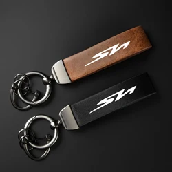 High-Grade leather Motorcycle Keychain Holder Keyring For HONDA SH300 SH300i SH 300 Accessories
