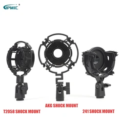 Plastic Recording Studio Clip Microphone Stand Shock Mount with Transfer for Computer Condenser Mic