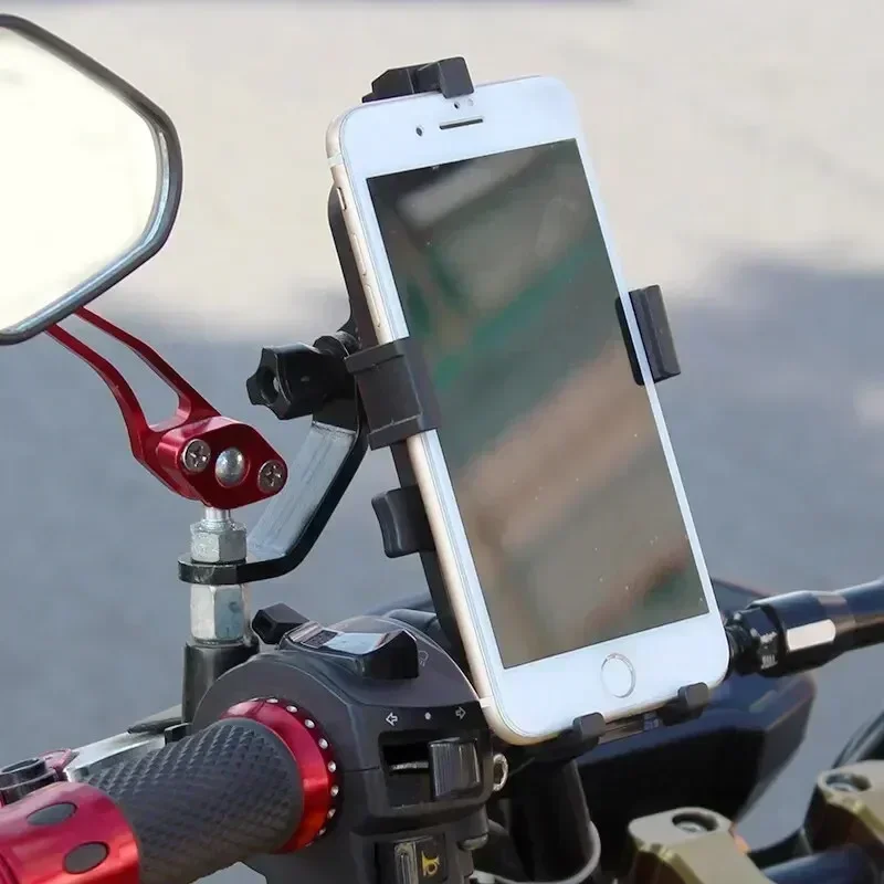 Automatic Clamp Bike Phone Mount Handlebar Anti Shake For iPhone Samsung Android Phone Bicycle Motorcycle Outdoor Cycling Mini