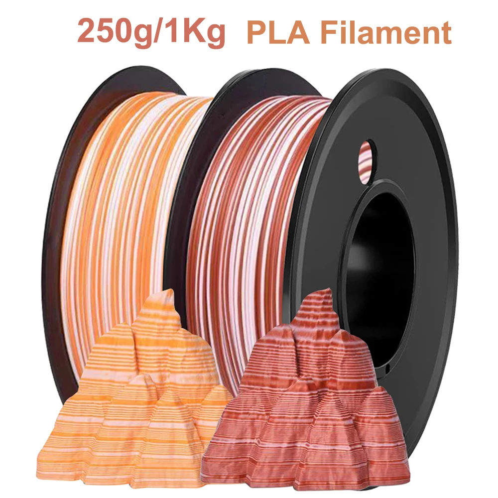 

250g Matte PLA Sunshine Orange 3D Printer Filament Mineral Series High Quality Ore Red pla 3D Printing Material 1Kg 1.75mm