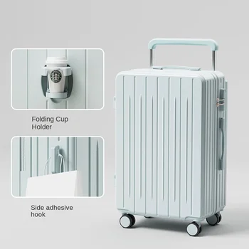 Valise Multifonction avec Porte-Gobelet, Modèle Large, Chariot, Boîte d'Embarquement, Grande Taille, 20 Pouces, 22 Pouces, 24 Pouces, 26 Pouces, 2024 Pouces, Nouveau, 28/30