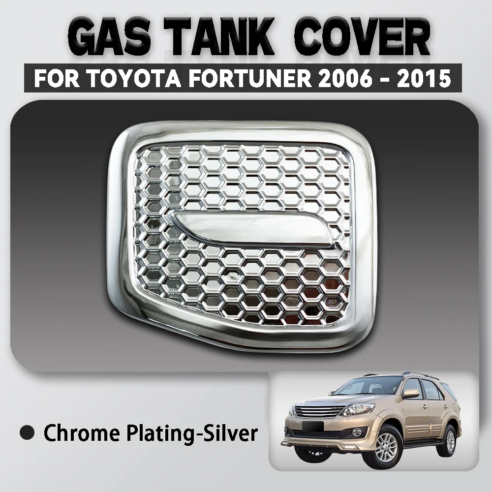 

For Toyota Fortuner 2006 - 2015 Abs Chrome Plated Silver Car Gas Tank Cover Trim Car Accessories Exterior Decorate