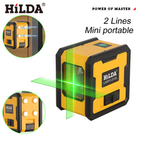 HILDA Laser Level 2 Line with Magnet on Back Self-Leveling  Auto Leveling Powerful Green Cross Laser Level Portable Laser Level