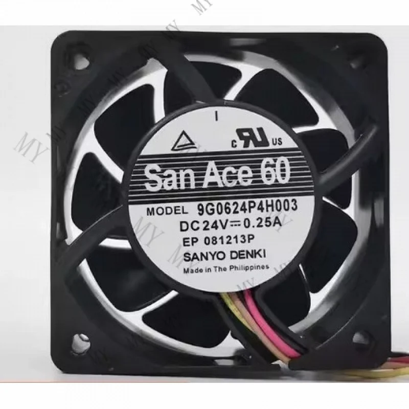 

TT for Sanyo 9G0624P4H003 6025 DC24V 0.25A 6CM 4-Wire Inverter Mute Cooling Fan