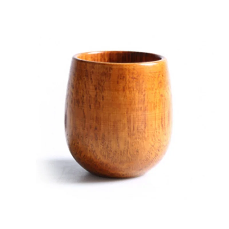 100Ml Big Belly Cup Creative Pattern Solid Wood Handcarved Anti Scald Tea Cups Simple Fragrant Original Tableware 6
