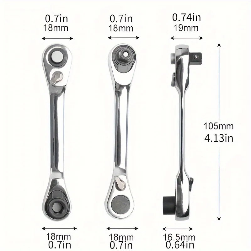 1pc Mini ratchet wrench, bit handle bit tip, screwdriver bit, small flying socket wrench, bit tip, screwdriver, screwdriver tool